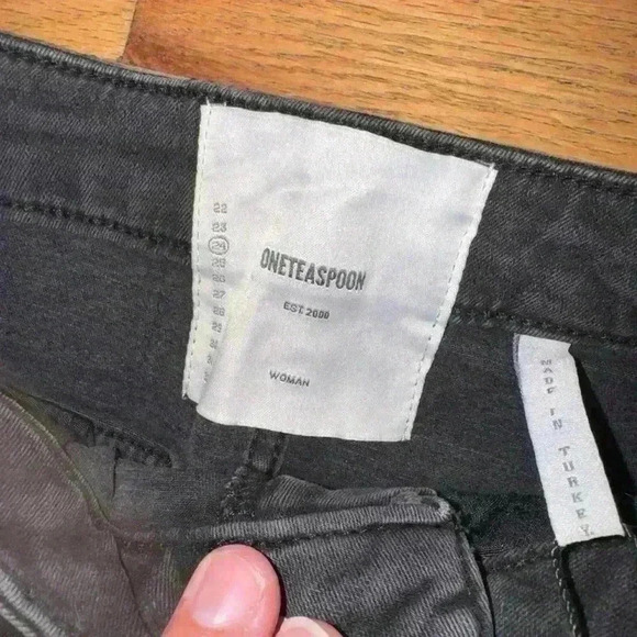 One Teaspoon 2020 Black Swan Denim Mini Skirt NWT Size: 24 - Picture 5 of 10